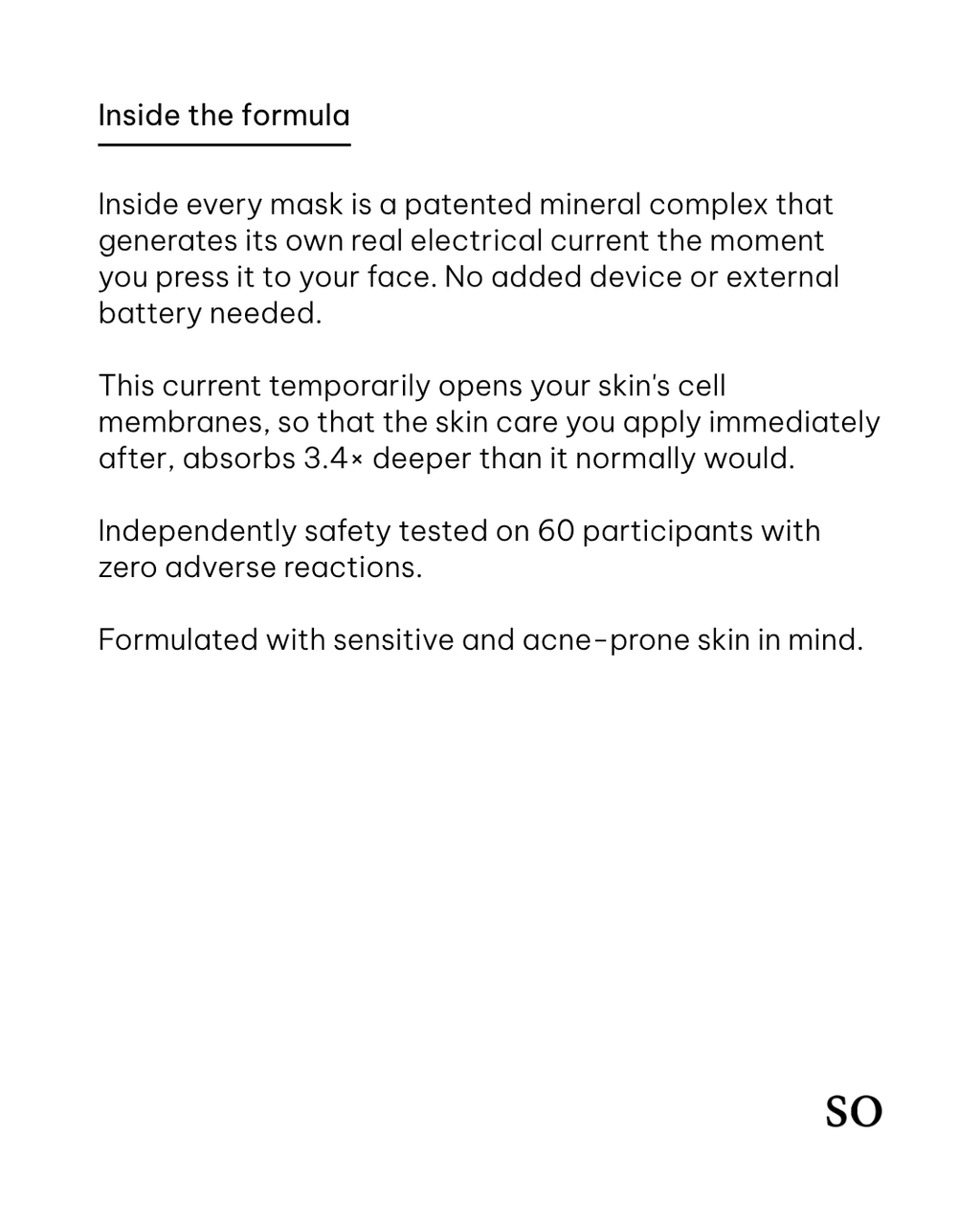 the skin advancing microcurrent mask pack
