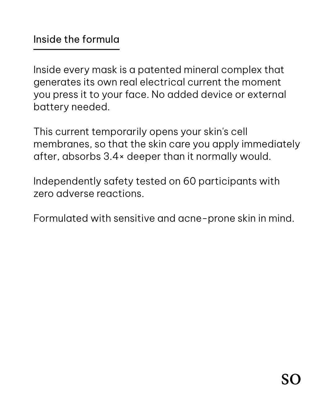 the skin advancing microcurrent mask pack